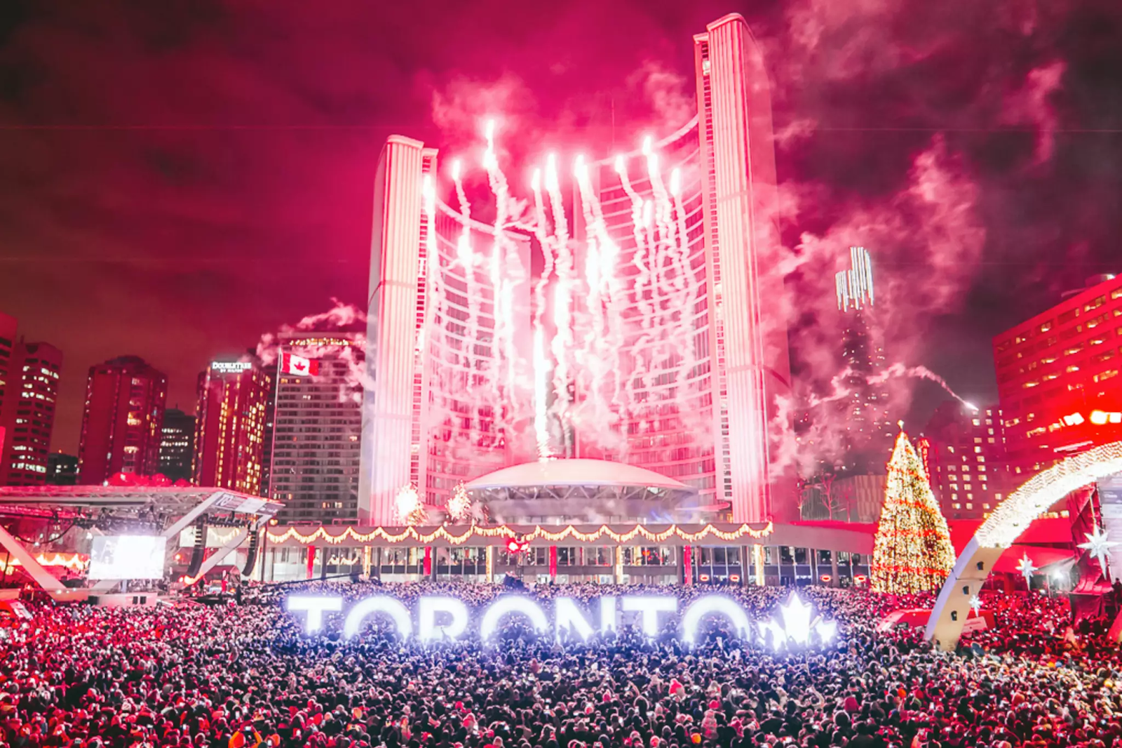 How is the New Year celebrated in Canada?